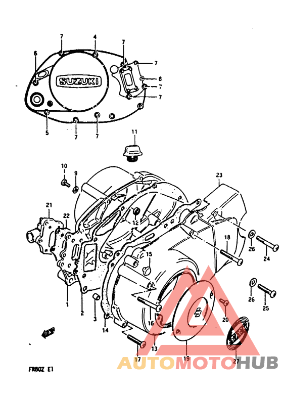 Crankcase cover ass`y  (v