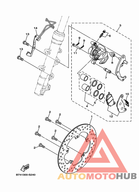 Передний суппорт