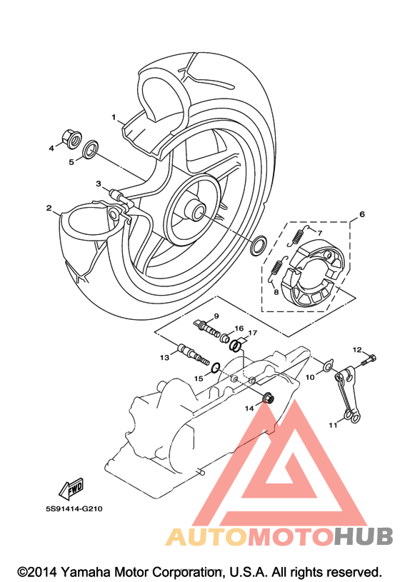 Переднее колесо