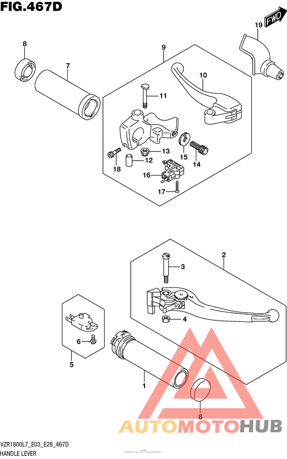 Handle Lever (Vzr1800Bzl7 E33)
