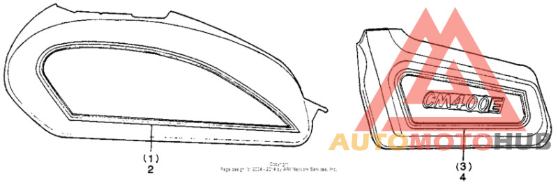 Fuel tank stripe + side cover stripe 81