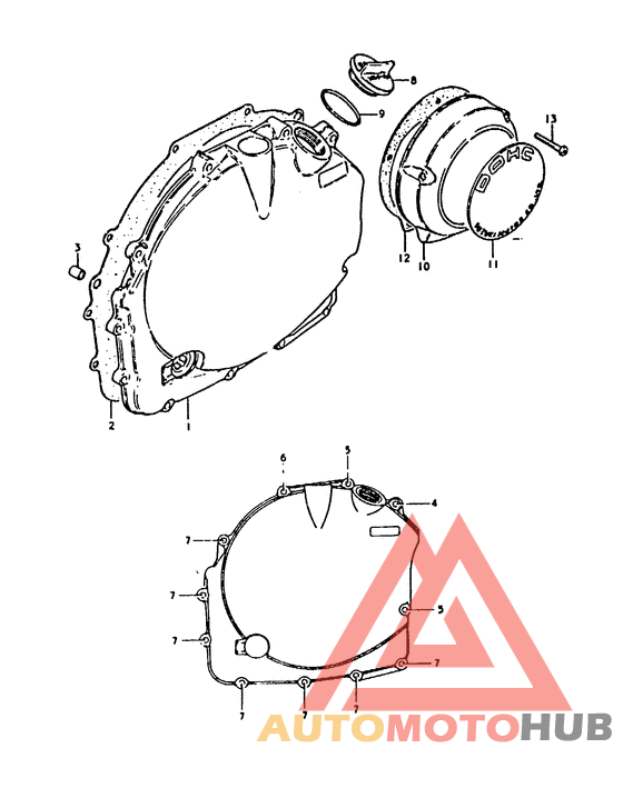 Crankcase rh cover