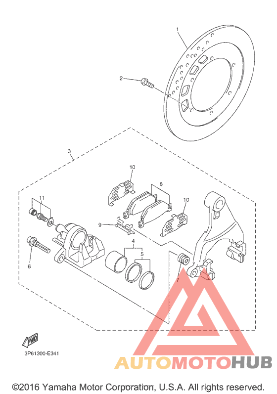 Задний суппорт
