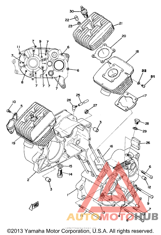 Crankcase-cylinder
