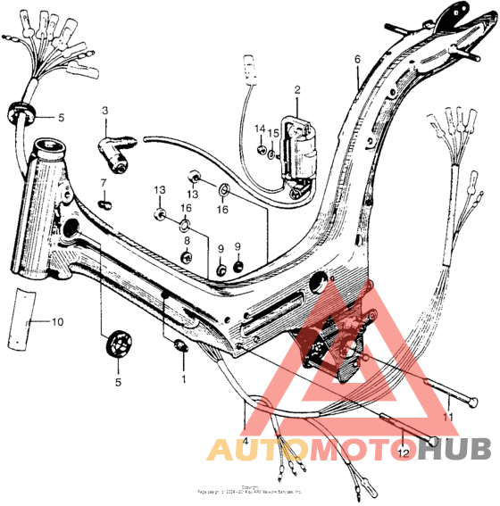 Frame + wire harness