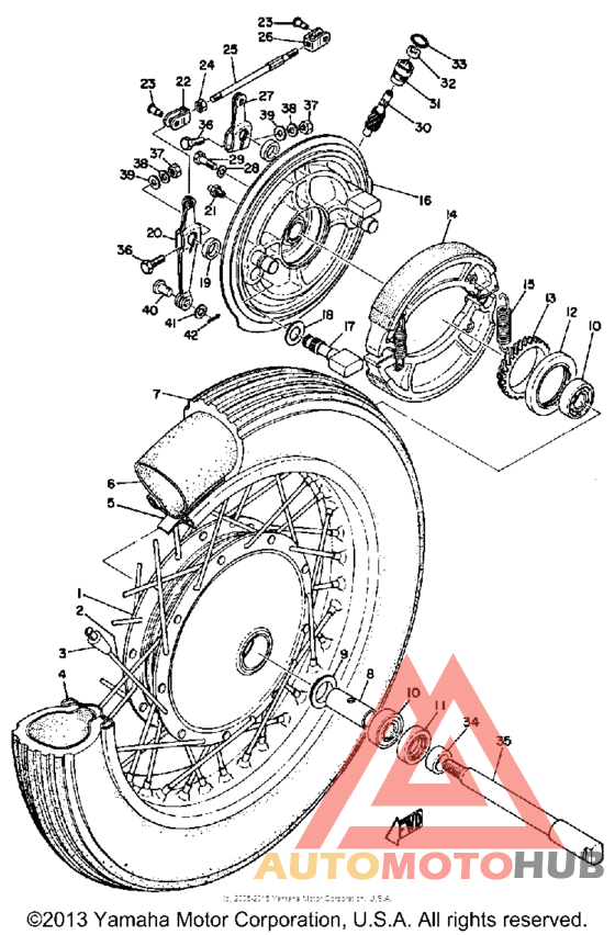 Переднее колесо