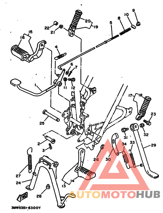 Support & repose pied