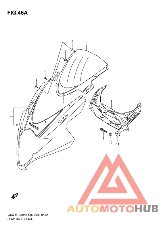 Cowling body