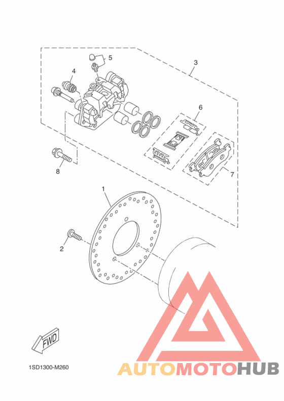 Задний суппорт