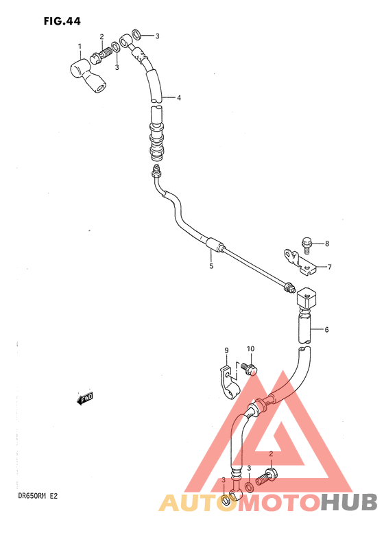 Передние тормозные трубки