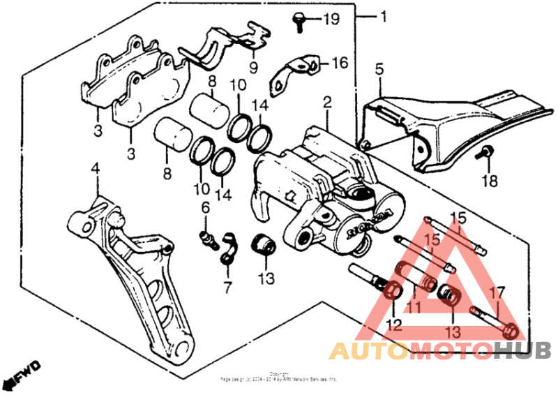 Задний суппорт