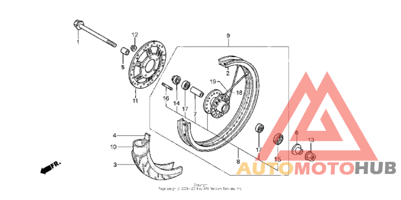 Переднее колесо