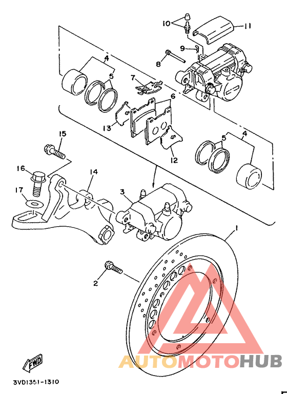 Задний суппорт