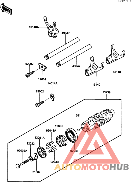 Change drum/shift fork