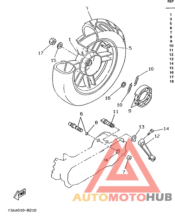 Переднее колесо