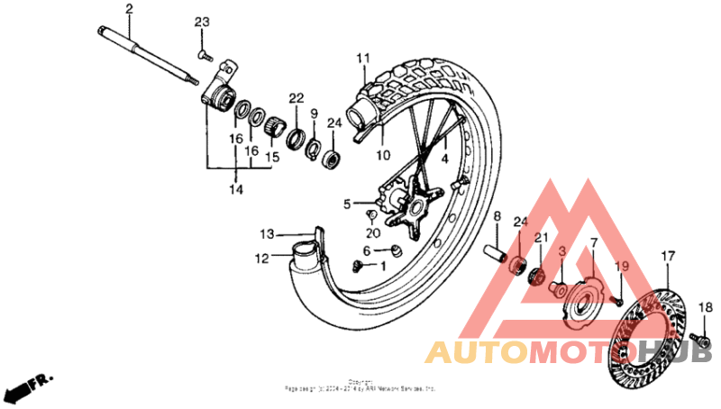 Переднее колесо