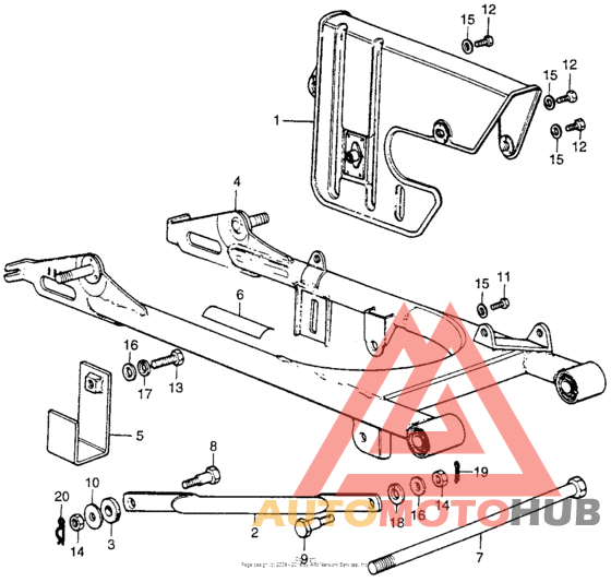 Swingarm + chain case