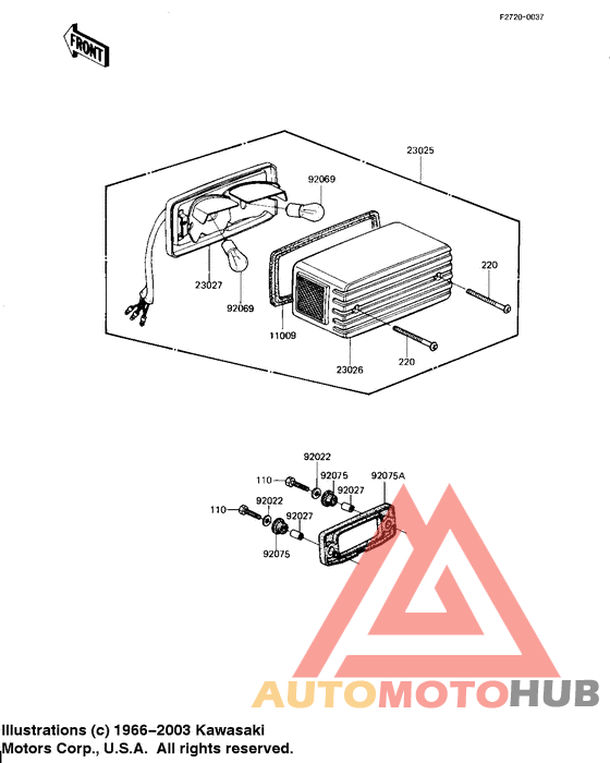 Taillight unit ass`y