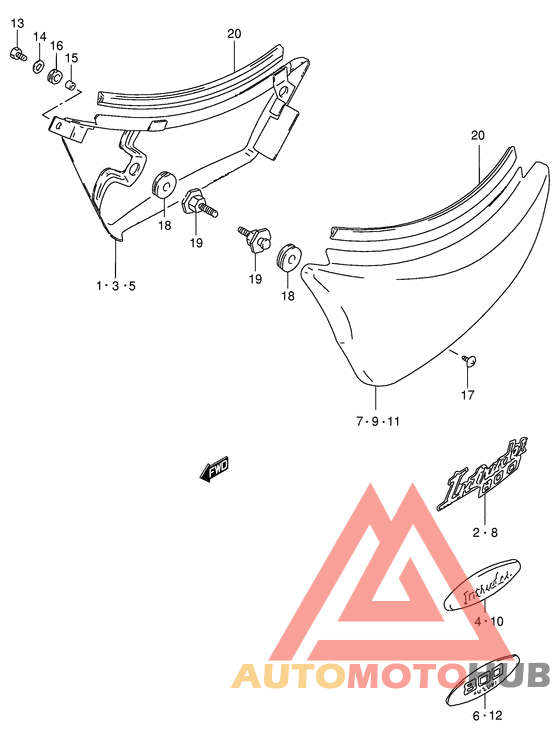 Обтекатель задний
