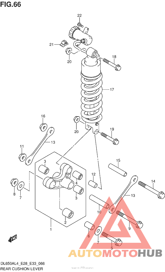 Rear Cushion Lever (Dl650Al4 E33)