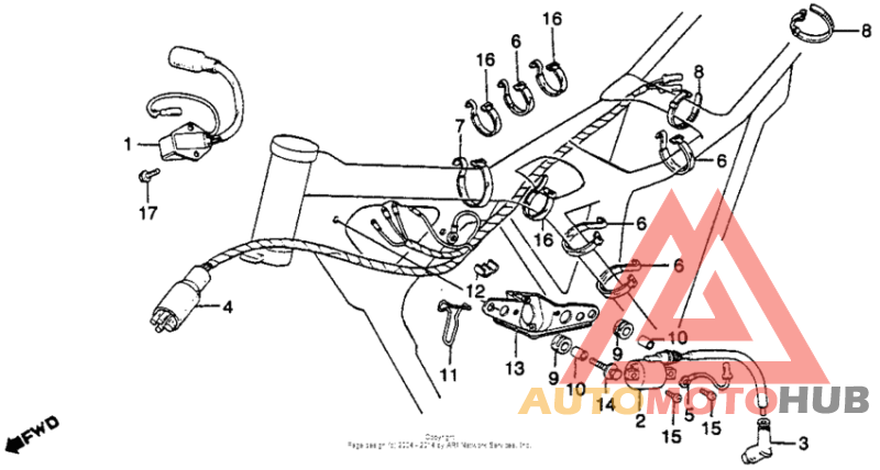 Wire harness + c.d.i. unit + ignition coil