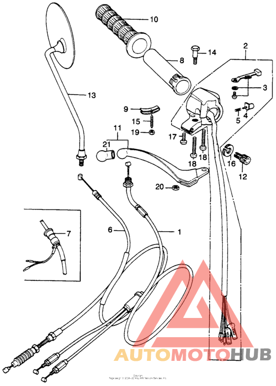 Right handle switch + cable i