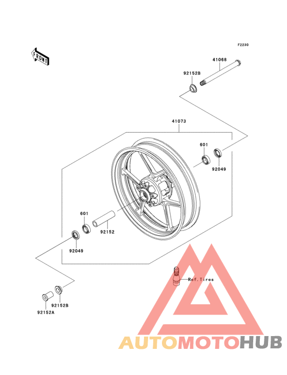 Переднее колесо