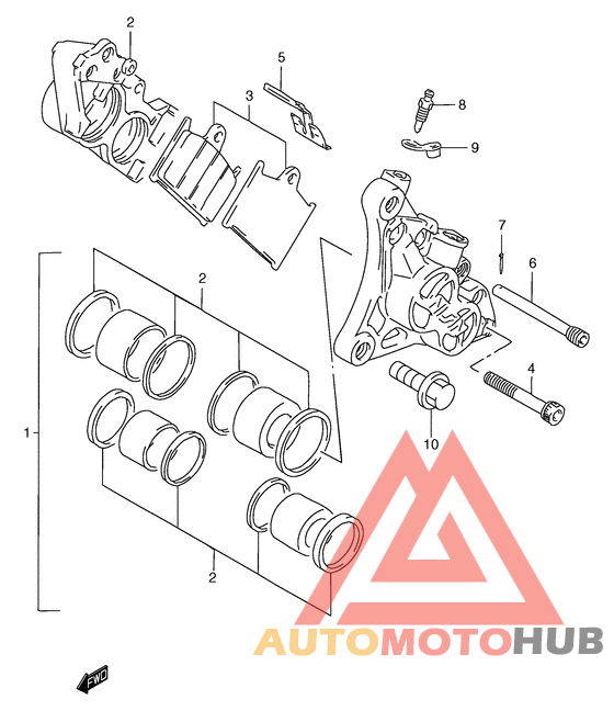 Передний суппорт