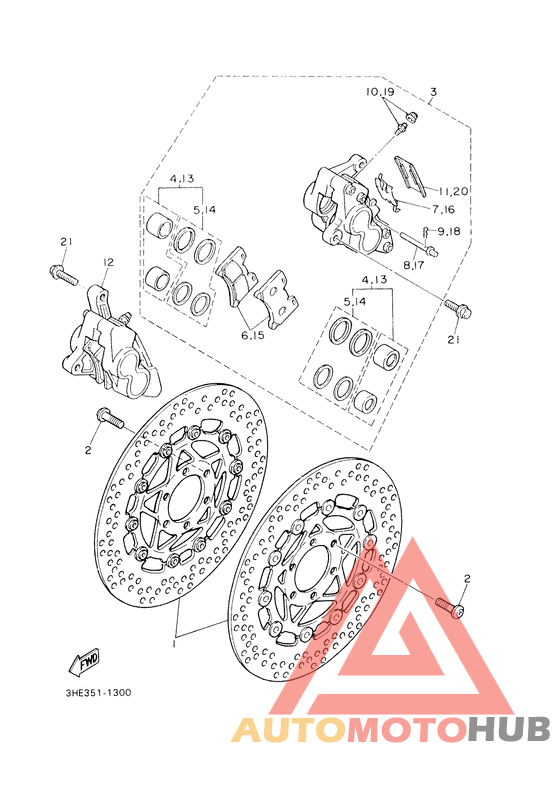 Передний суппорт