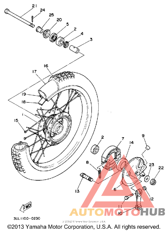 Переднее колесо