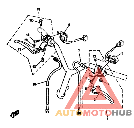 Handle switch. lever