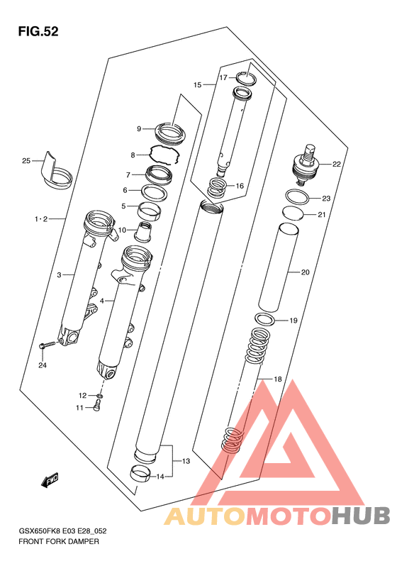 Демпфер передней вилки