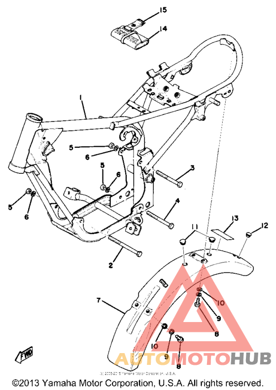 Frame - rear fender