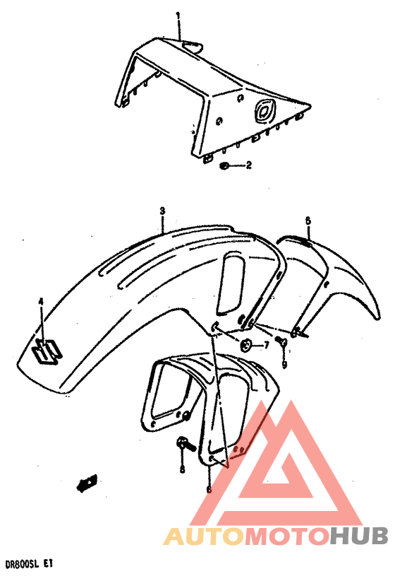 Headlamp housing-front fender