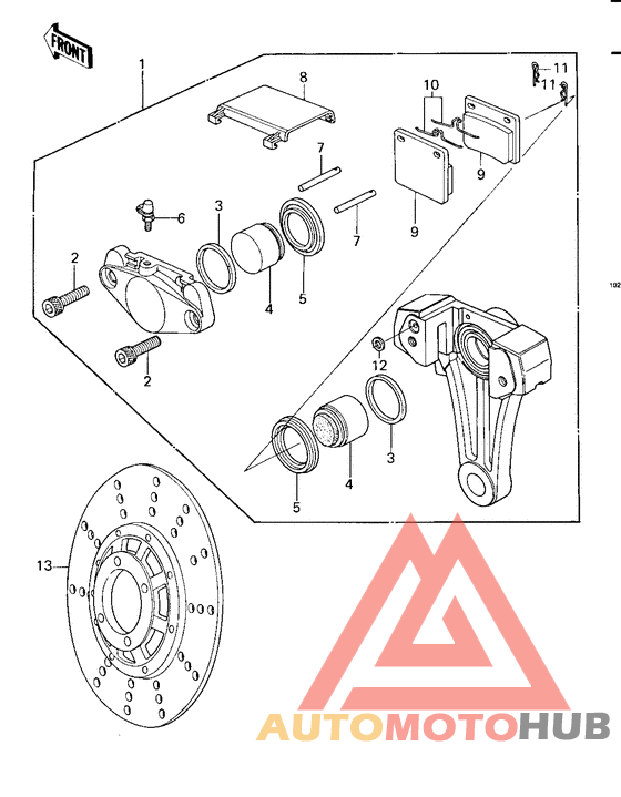 Передний суппорт