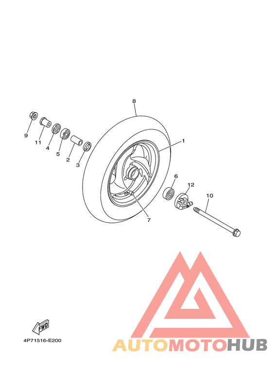 Переднее колесо