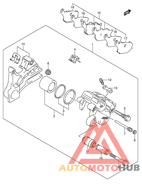 Задний суппорт
