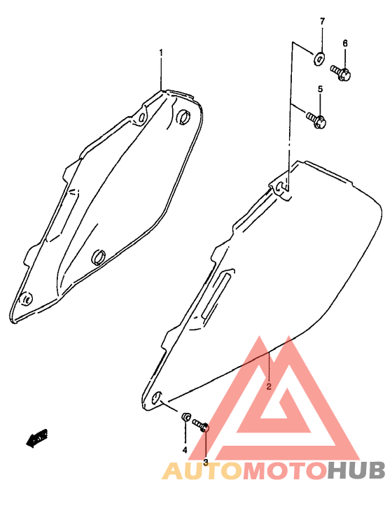 Обтекатель задний