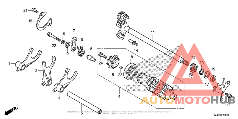 Gearshift Drum (Ctx700N/na)