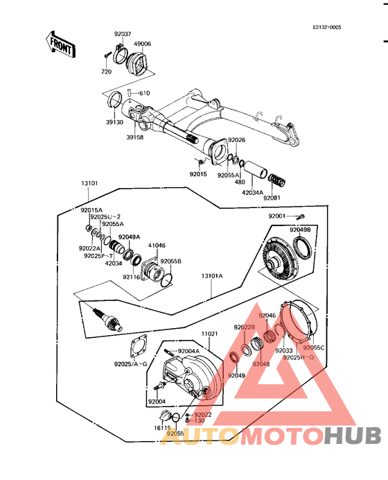 Drive shaft/final gears