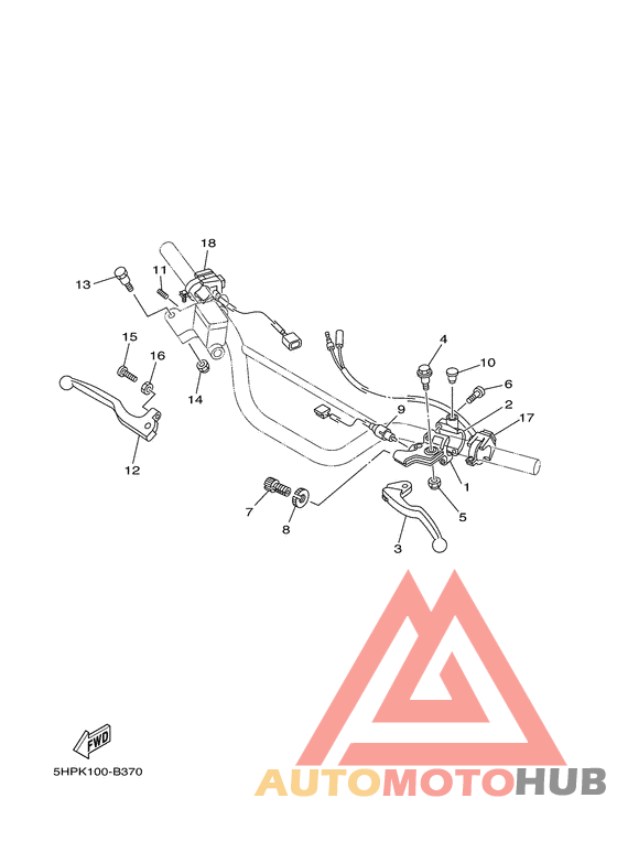 Handle switch. lever 2