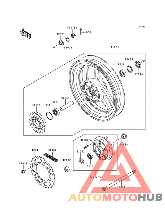 Заднее колесо/цепь