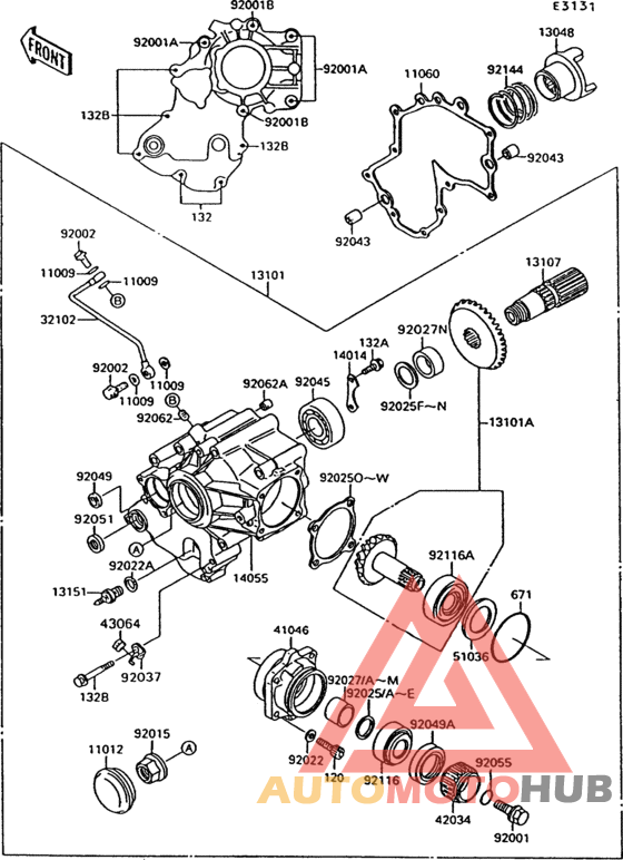 Front bevel gear(1/2)