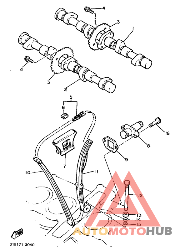 Camshaft. chain