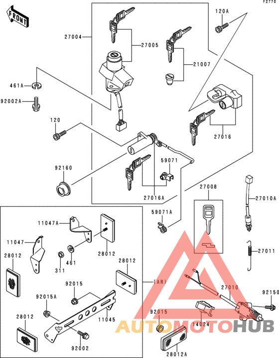 Ignition switch(zr1100-a1/a2)