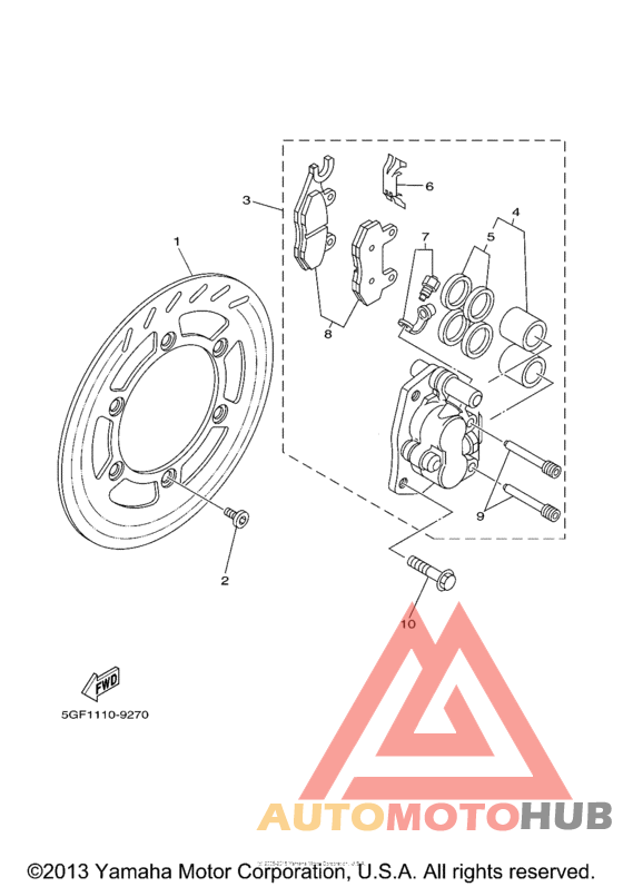 Передний суппорт