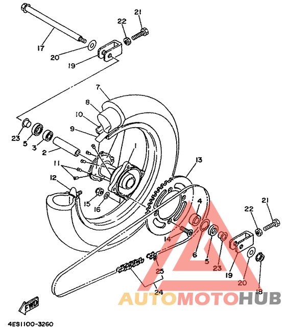 Переднее колесо
