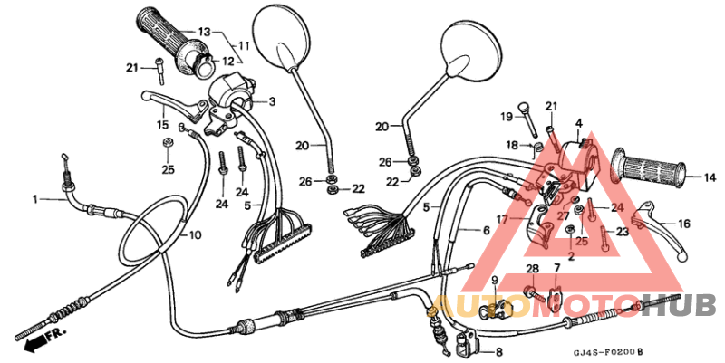 Handle lever/switch/ cable