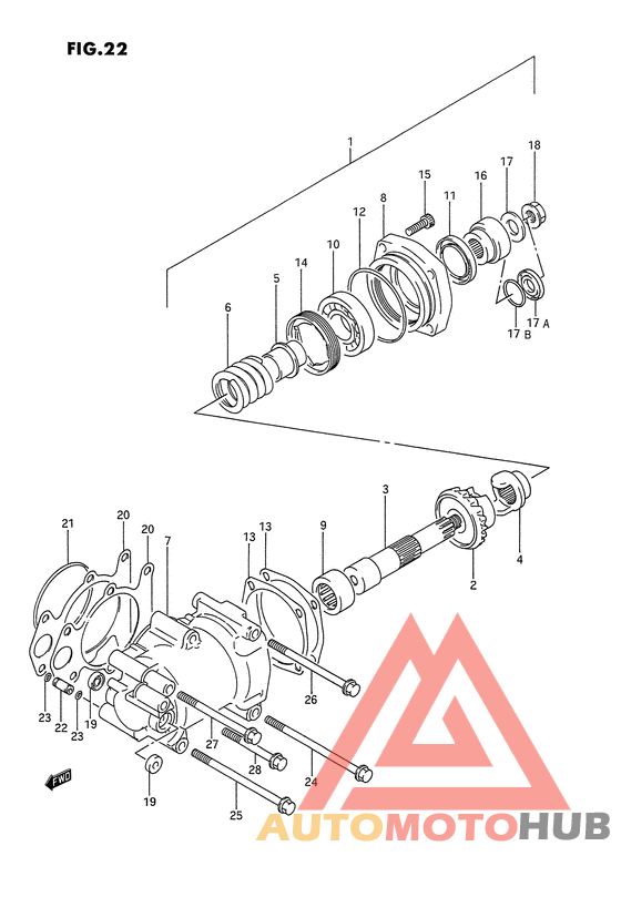 Secondary drive gear