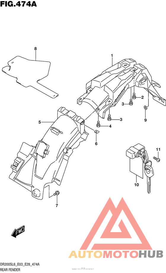 Задний бампер